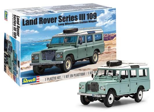 Revell-Monogram Model Cars 1/24 Land Rover Series III LWB Wagon w/Roof Rack (New Tool) Kit