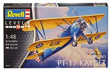 Revell German Aircraft 1/48 Stearman PT17 Kaydet US Army Biplane Kit