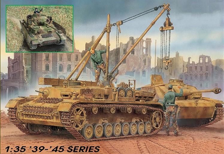 Dragon Military 1/35 Bergepanzerwagen IV / Pz.Kpfw.IV Ausf. H Mid Production (2 in 1) Smart Kit