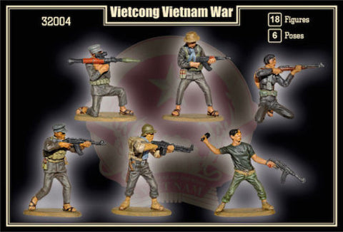 Mars Military 1/32 Vietcong Soldiers Vietnam War (18) Kit