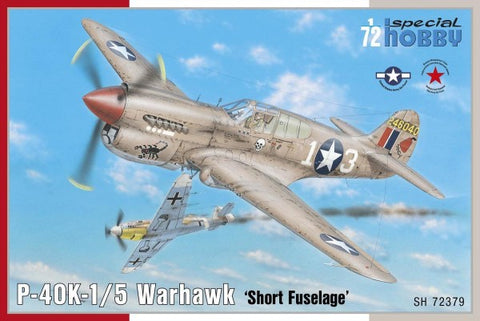 Special Hobby Aircraft 1/72 P40K1/5 Warhawk Short Fuselage Fighter Kit