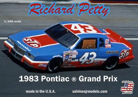 Salvinos Jr. 1/24 Richard Petty #43 Pontiac Grand Prix 1983 Winston Cup Race Car Kit