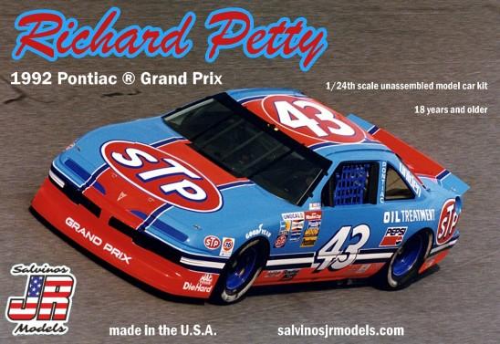 Salvinos Jr. 1/24 Richard Petty #43 Pontiac Grand Prix 1992 Fan Appreciation Tour Last Race Atlanta Race Car Kit