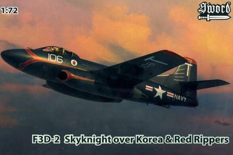 Sword Aircraft 1/72 F3D2 Skyknight over Korea & Red Rippers Fighter Kit