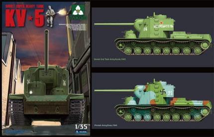 Takom 1/35 Soviet KV5 Super Heavy Tank w/Figure