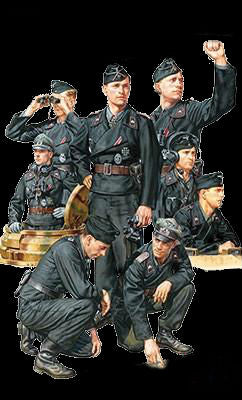 Tamiya Military 1/35 Wehrmacht Tank Crew (8) Kit