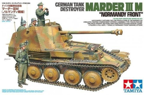 Tamiya Military 1/35 German Marder III M Tank Normandy Front Kit