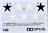 Tamiya Military 1/48 US M4A3E8 Sherman Easy Eight Medium Tank (New Tool) Kit