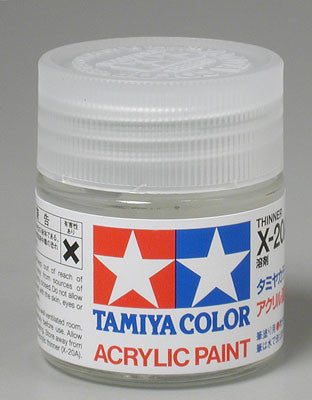 Tamiya Acrylic/Poly X20A Thinner 23 ml Bottle