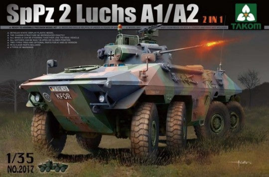 Takom 1/35 SpPz2 Luchs A1/A2 Bundeswehr Recon Vehicle (2 in 1) Kit