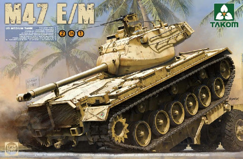 Takom 1/35 US M47E/M Patton Medium Tank (2 in 1) Kit