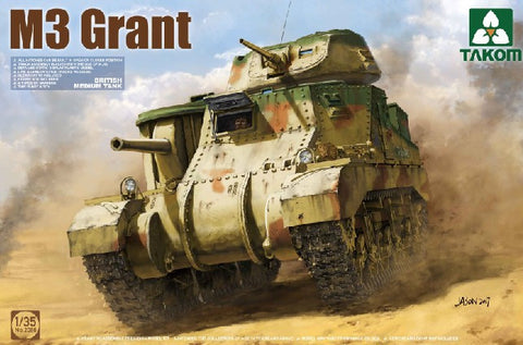 Takom Military 1/35 British M3 Grant Medium Tank (New Tool) Kit