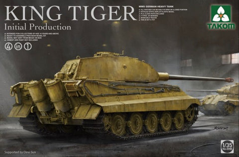 Takom 1/35 WWII German King Tiger Initial Production Heavy Tank Kit