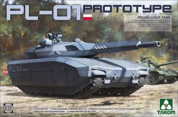 Takom Military 1/35 PL01 Prototype Polish Light Tank (New Tool)	Kit