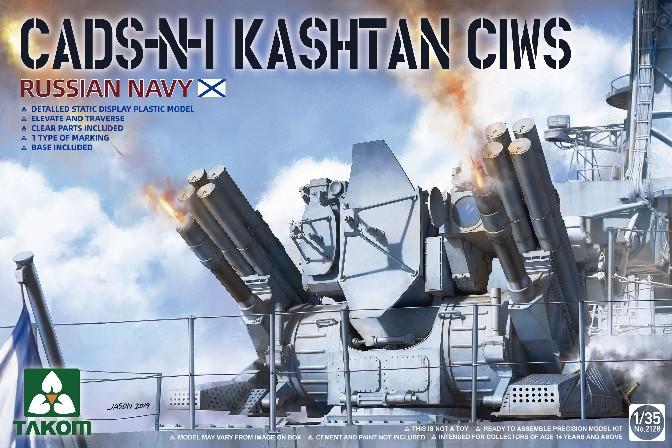 Takom 1/35 Russian Navy CADS-N1 Kashtan CIWS Defence Gun-Missile System (New Tool) Kit