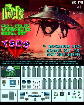 TSDS Decals 1/72 The Invaders UFO Decal Set