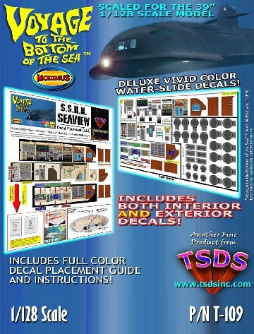 TSDS Decals 1/128 Seaview Submarine Decal Set for MOE