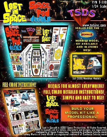 TSDS Decals 1/24 LiS Space Pod Decal Set for MOE