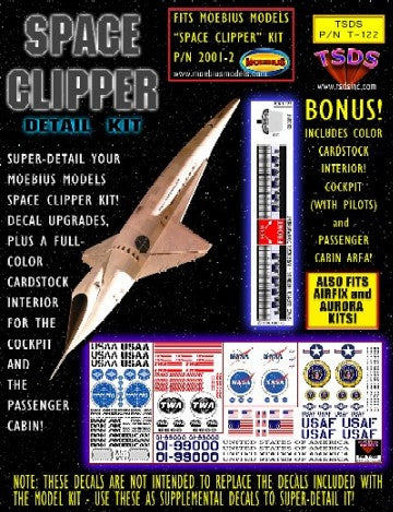 TSDS Decals 1/190 Space Clipper Orion Decal Set & Color Fold-Up Interior for MOE
