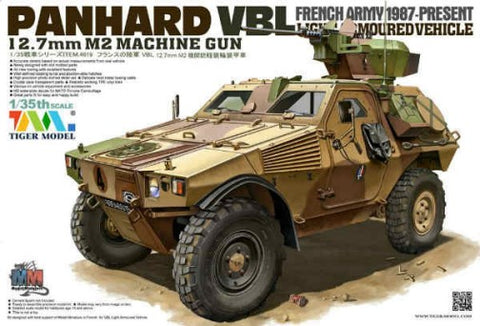 Tiger Military Models 1/35 French Panhard VBL Light Armored Vehicle w/12.7mm M2 Machine Gun 1987-Present Kit