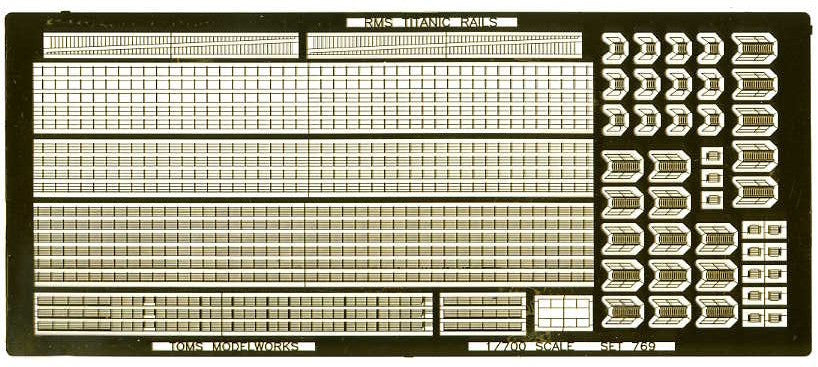 Toms Model Works 1/700 RMS Olympic Ocean Liner Rails for RVL