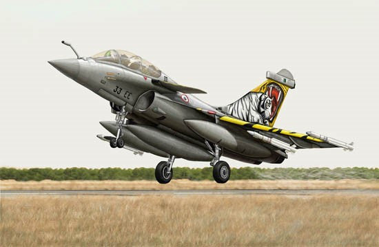 Trumpeter Aircraft 1/144 French Rafale B Fighter Kit