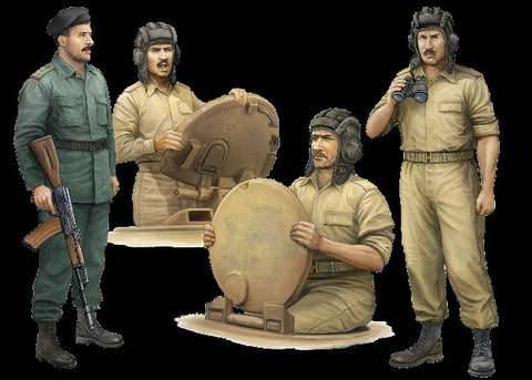 Trumpeter Military Models 1/35 Iraqi Tank Crew Figure Set (4) (New Tool) Kit