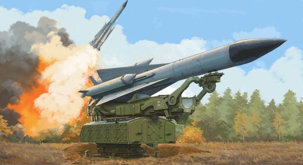 Trumpeter Military 1/35 Russian 5V28 Missile on 5P72 Launcher SAM5 Gammon Missile System Kit