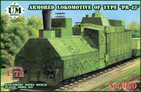 Unimodel Military 1/72 PR43 Armored Locomotive Kit