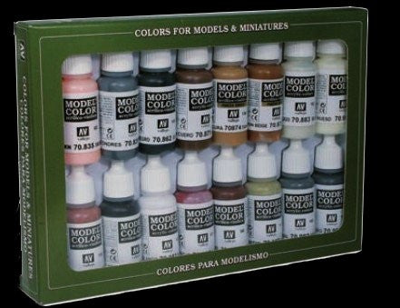 Vallejo Acrylic 17ml  Bottle Imperial Rome Model Color Paint Set (16 Colors)