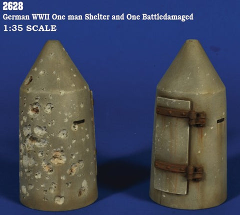 Verlinden Productions 1/35 WWII German One-Man Shelter & Battledamaged