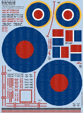 Warbird Decals 1/32 Avro Lancaster General Markings, Stenciling RAF Roundels & Walkways