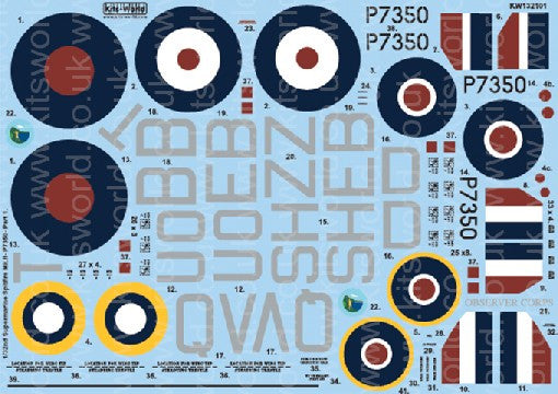 Warbird Decals 1/32 Supermarine Spitfire Mk IIa BBMF 1972-1988 Pt.1