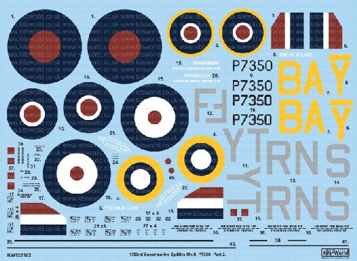 Warbird Decals 1/32 Supermarine Spitfire Mk IIa BBMF 1972-2000 Pt.2