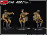 MiniArt Military 1/35 WWII Soviet Infantry Tank Riders Set 1 (4) Kit