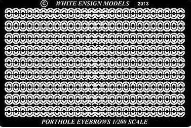 White Ensign Details 1/200 Porthole Eyebrows for TSM Detail Set
