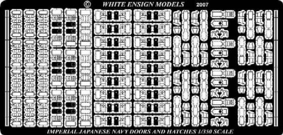 White Ensign Details 1/350 IJN Doors & Hatches Detail Set