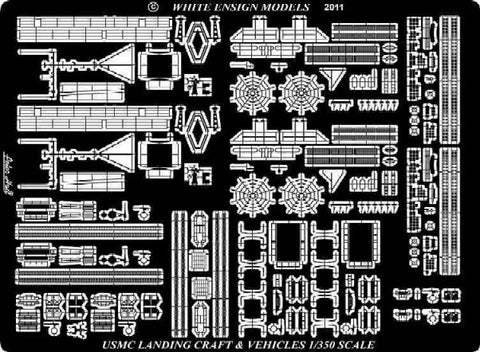 White Ensign Details 1/350 USS Wasp LHD1 Vehicles & Landing Craft Detail Set for MRC Gallery