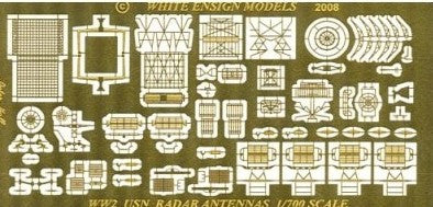 White Ensign Details 1/700 WWII USN Radars Detail Set