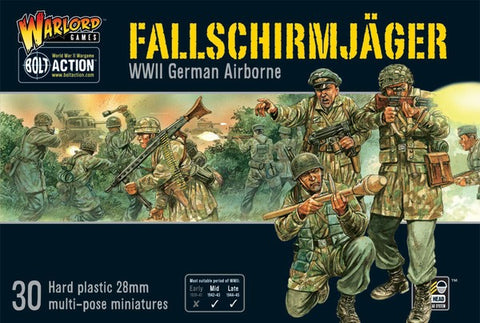 Warlord Games 28mm Bolt Action: WWII German Airborne Fallschirmjager (30) Kit