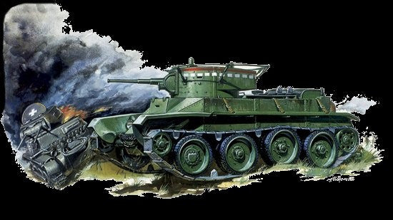 Zvezda Military 1/100 Soviet BT5 Tank Snap Kit