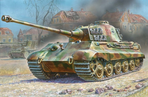 Zvezda Military 1/100 SdKfz 182 Kingtiger Henschel Tank Snap Kit