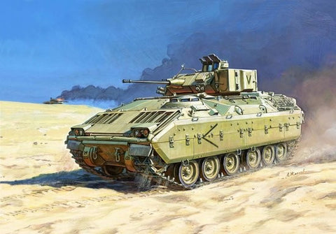 Zvezda Military 1/100 US M2A2 Bradley Infantry Fighting Vehicle Snap Kit
